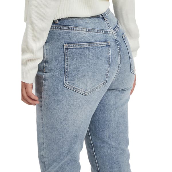 Vila Jeans Med Hög Midja Mommie Dl Mom Blå 40 / 32 Kvinna