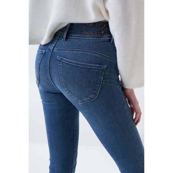 Salsa Jeans Almindelige Talje Jeans Skinny Push In Secret Label Blå 36 Kvinde