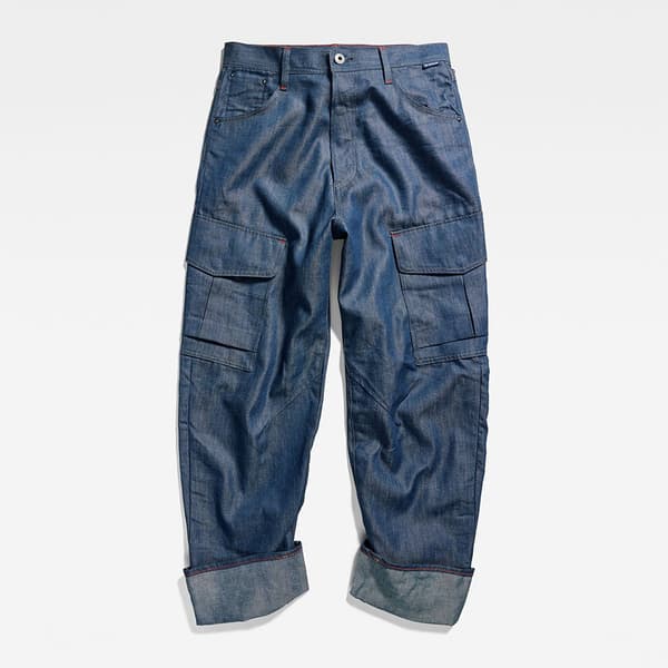 G-star Cargo Bukser 3d Boyfriend Fit Blå 23 / 30 Kvinde