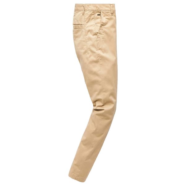 G-star Skinny Chino Byxor Med Mitten Av Midjan Bronson Beige 27 / 28 Kvinna