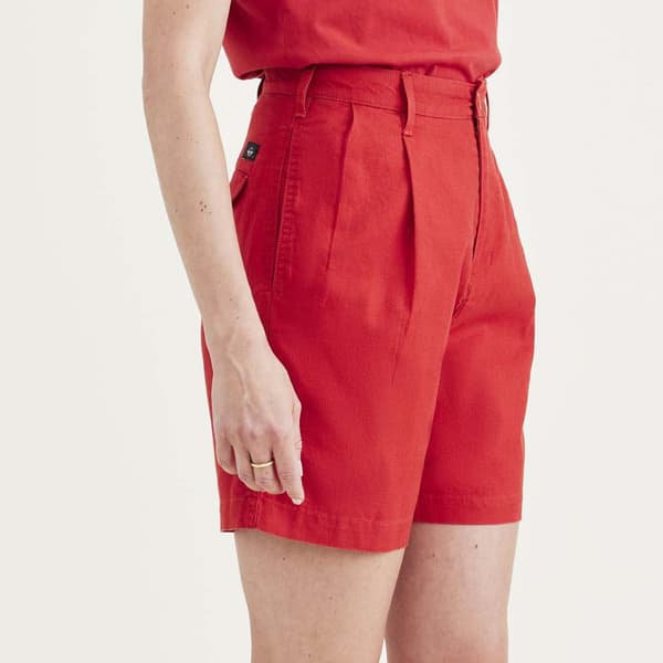 Dockers Shortsit Pleated Original Punainen 28 Nainen