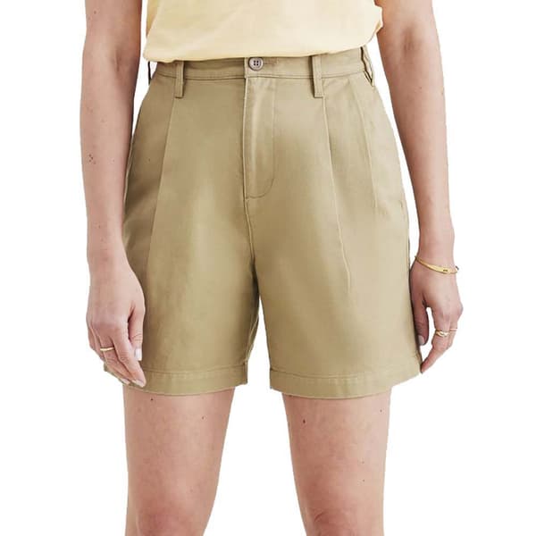Dockers Shorts Pleated Original Gul 27 Kvinna
