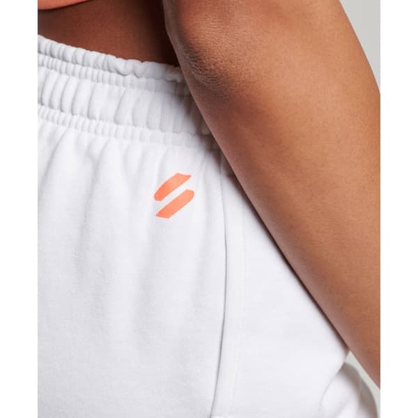 Superdry Shorts Code Core Sport Sweatshort Vit 2XS Kvinna