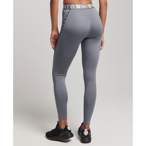 Superdry Leggings Train Branded Elastic Grå XS Kvinde
