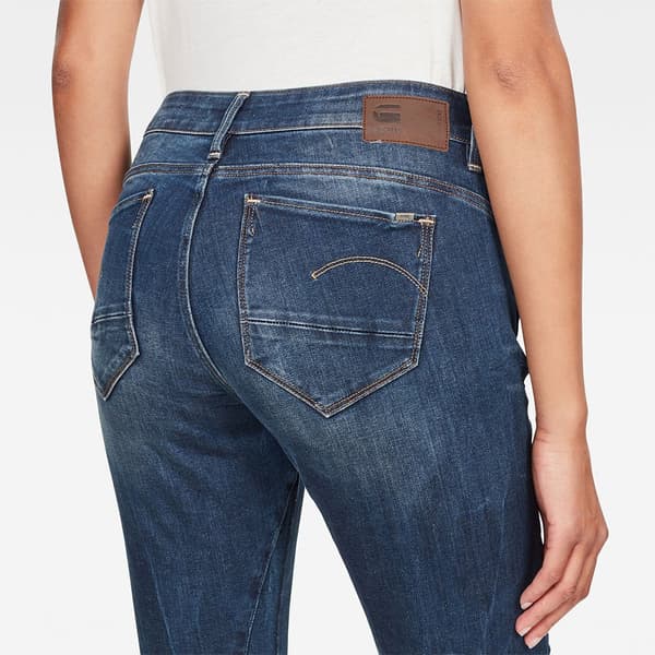 G-star Farkut Arc 3d Mid Waist Skinny Sininen 23 / 30 Nainen