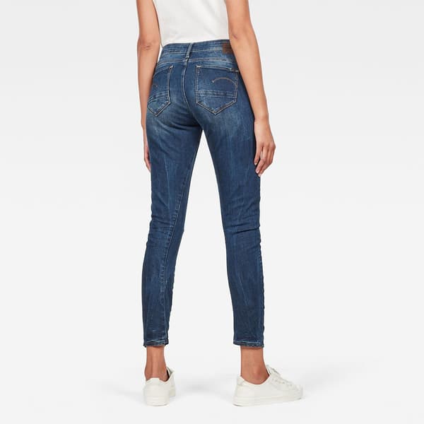 G-star Farkut Arc 3d Mid Waist Skinny Sininen 23 / 30 Nainen