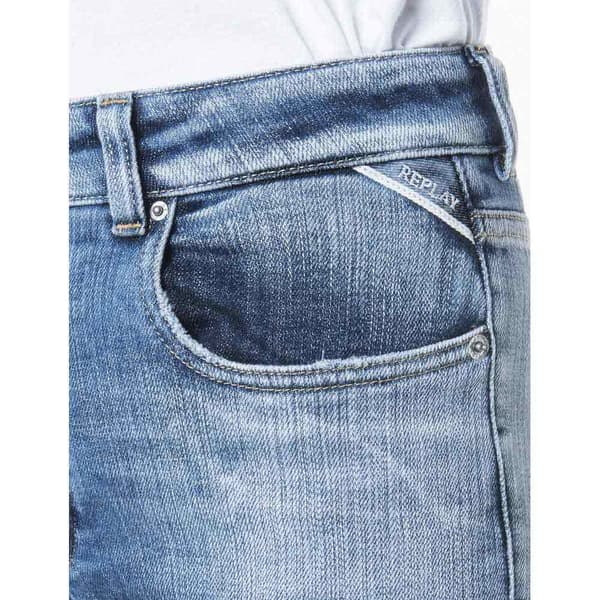 Replay Jeans Faaby Cigarette Crop Blå 30 Kvinde