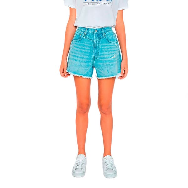 Pepe Jeans Jeansshorts Rachel Blå 28 Kvinna