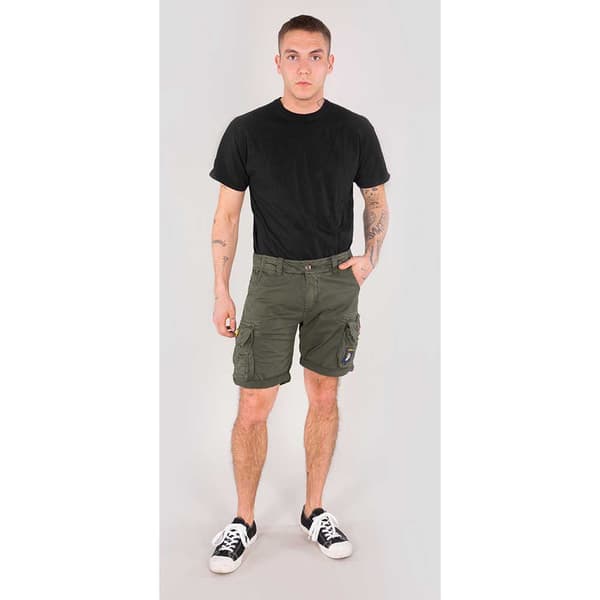 Alpha Industries Crew Patch Shorts Grönt 36 Man