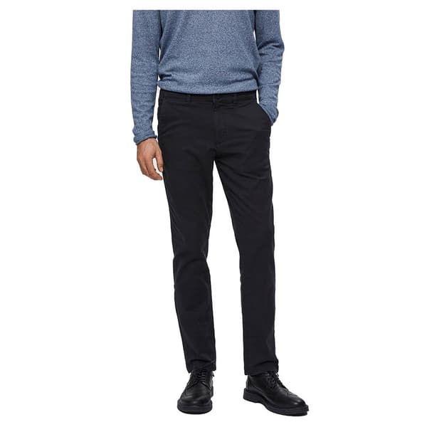 Selected Housut Straight New Paris Flex Musta 36 / 30 Mies