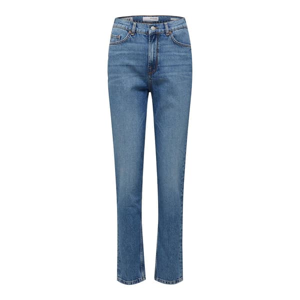 Selected Jeans Med Hög Midja Amy Slim Chambly U Blå 28 / 32 Kvinna