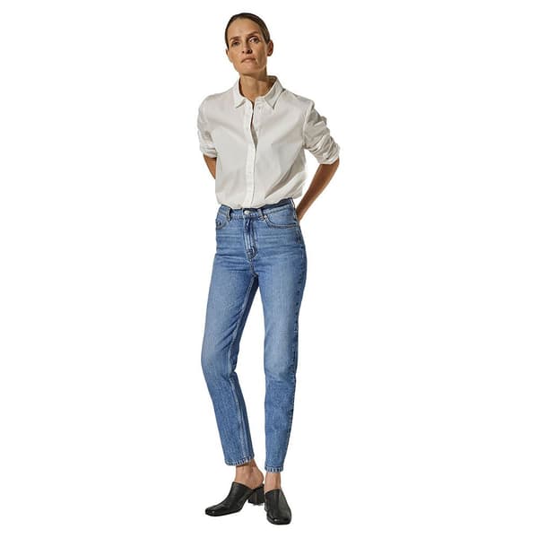 Selected Jeans Med Hög Midja Amy Slim Chambly U Blå 28 / 32 Kvinna