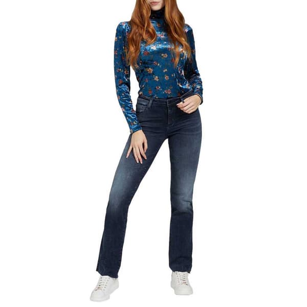 Guess Jeans Sexy Straight Blå 27 Kvinde