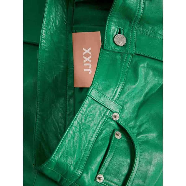 Jack & Jones Bukser Med Høj Talje Grace Straight Leather Grøn L Kvinde