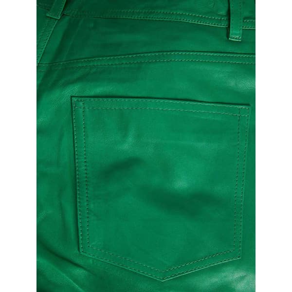 Jack & Jones Bukser Med Høj Talje Grace Straight Leather Grøn L Kvinde