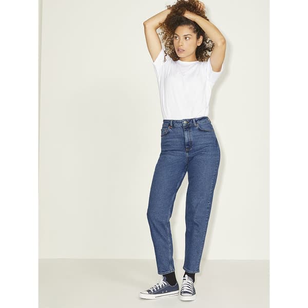 Jack & Jones Jeans Med Hög Midja Lisbon Mom Cc4002 Blå 30 / 32 Kvinna