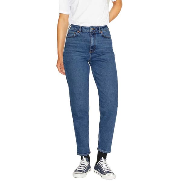 Jack & Jones Jeans Med Hög Midja Lisbon Mom Cc4002 Blå 30 / 32 Kvinna
