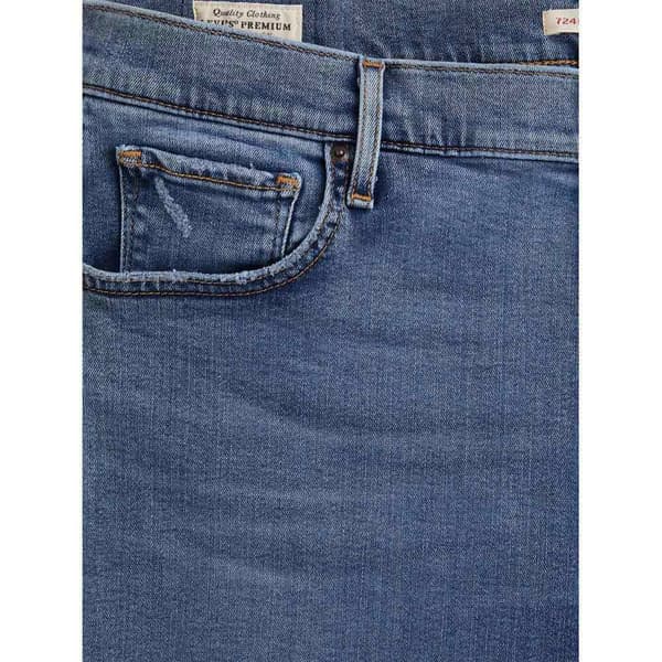 Levi´s ® Plus 724 High Rise Straight Jeans Blå 24 / M Kvinde