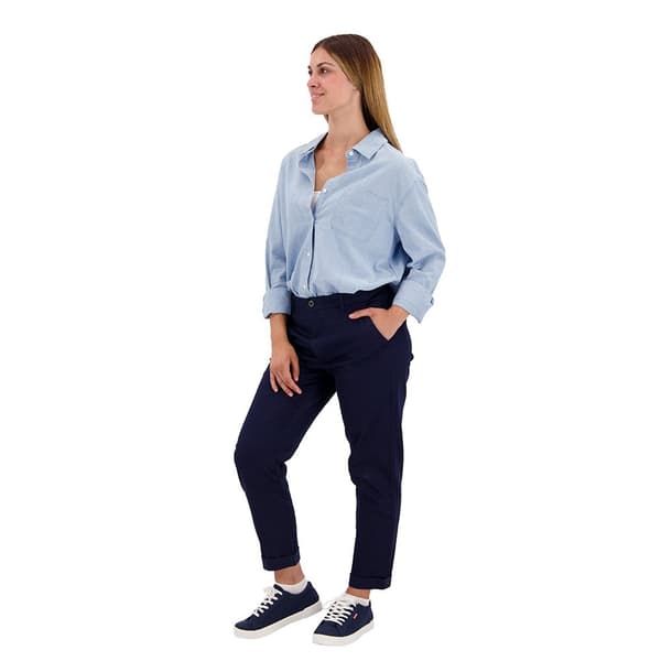 Dockers Chino Byxor Weekend Regular Slim Ankle Fit Blå 26 Kvinna