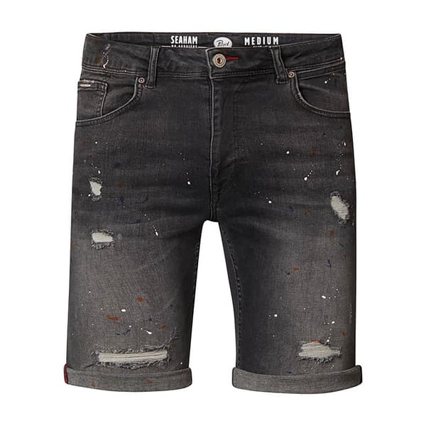 Petrol Industries Jeansshorts M-1020-sho007 Ripped Paint Grå L Man