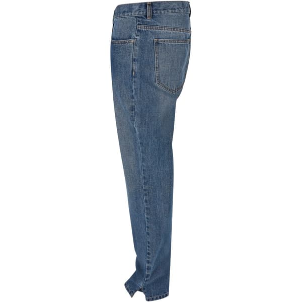 Urban Classics Jeans Med Mellemtalje Straight Slit Blå 38 Mand