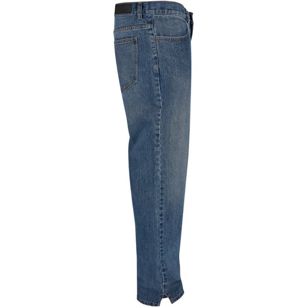 Urban Classics Jeans Med Mellemtalje Straight Slit Blå 38 Mand