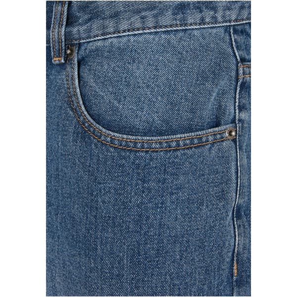Urban Classics Jeans Med Mellemtalje Straight Slit Blå 38 Mand