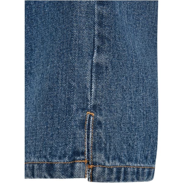 Urban Classics Jeans Med Mellemtalje Straight Slit Blå 38 Mand