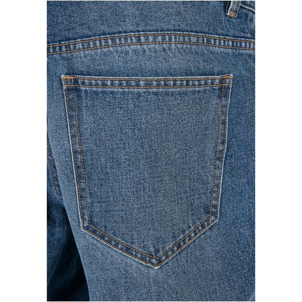 Urban Classics Jeans Med Mellemtalje Straight Slit Blå 38 Mand