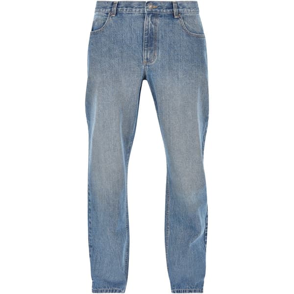 Urban Classics Jeans Med Mellemtalje Straight Slit Blå 38 Mand