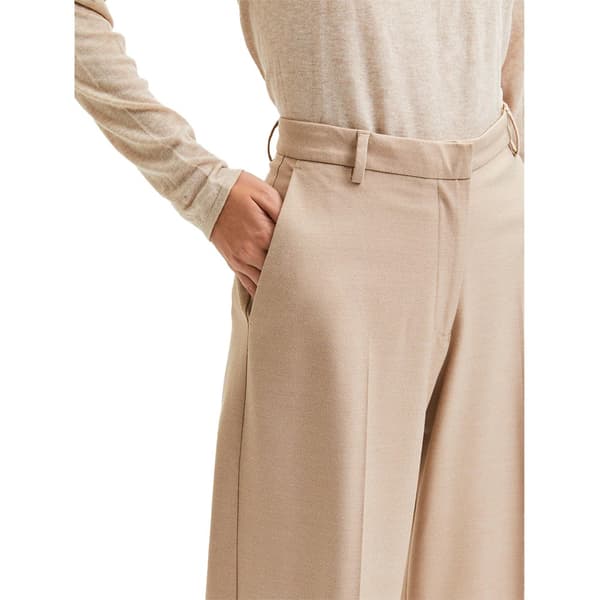 Selected Klänning Byxor Hög Midja Elinna B Wide Beige 38 Kvinna