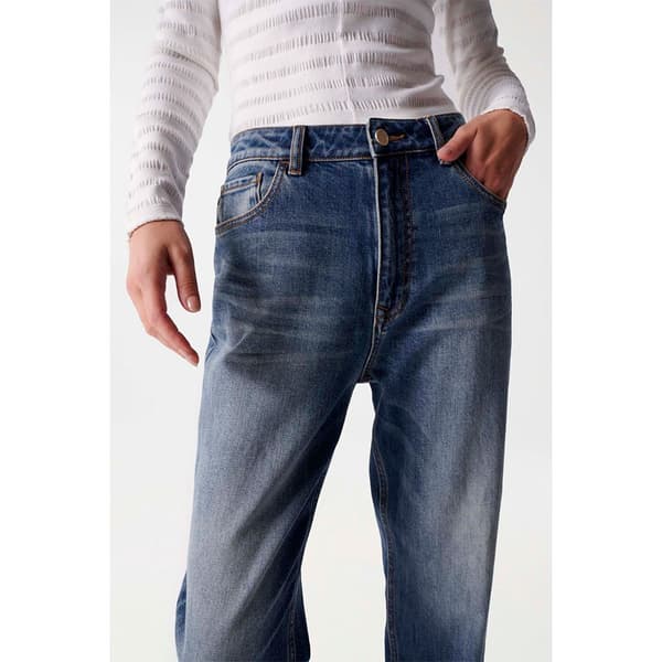 Salsa Jeans Farkut Boyfriend Cropped Sininen 26 / 28 Nainen