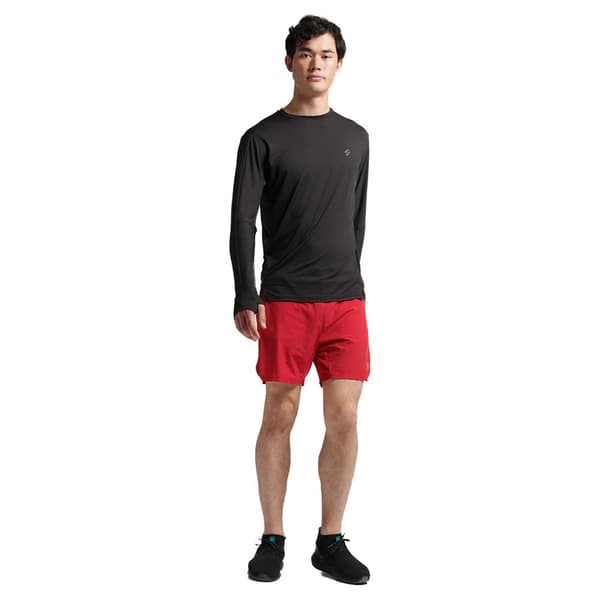 Superdry Shorts Run Premium Layered Rød XL Mand