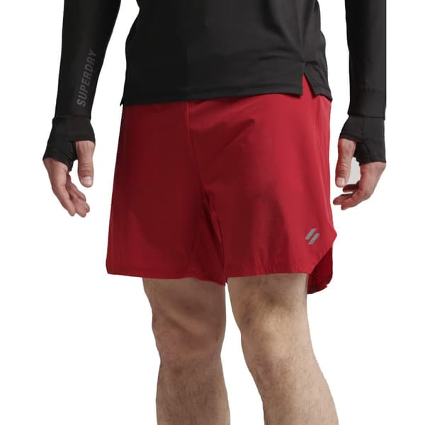 Superdry Shorts Run Premium Layered Rød XL Mand