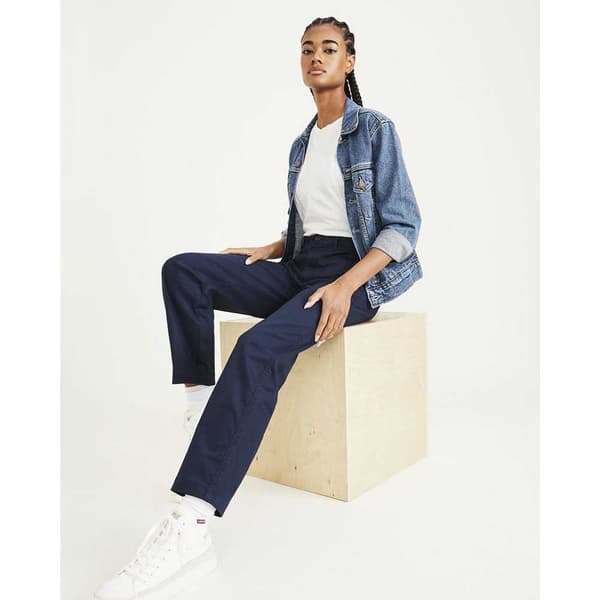 Dockers Byxor Med Mid Midja Blå 30 Man