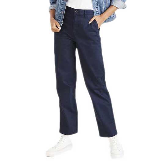 Dockers Byxor Med Mid Midja Blå 30 Man