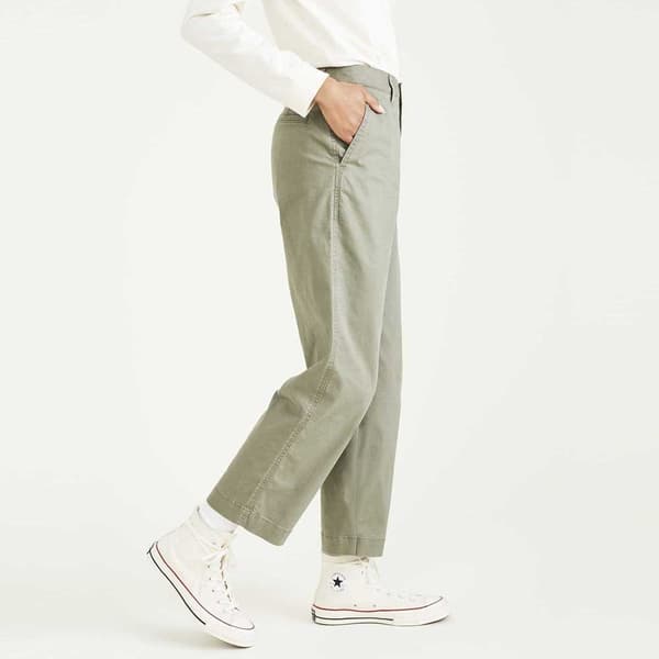 Dockers Byxor Med Mid Midja Grönt 30 Man