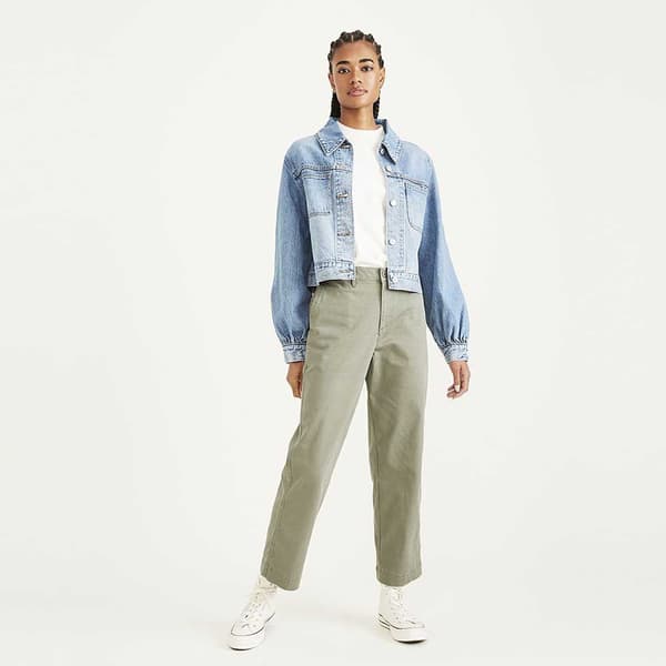 Dockers Byxor Med Mid Midja Grönt 30 Man