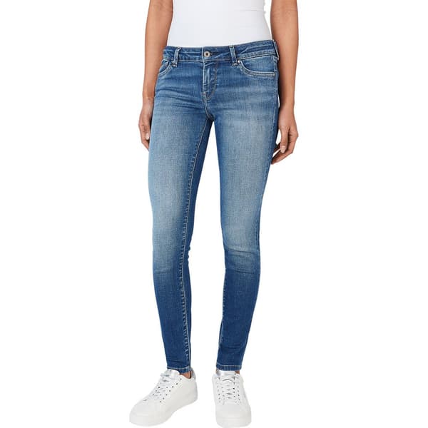 Pepe Jeans Jeans Med Lav Talje Pixie Blå 31 / 32 Kvinde