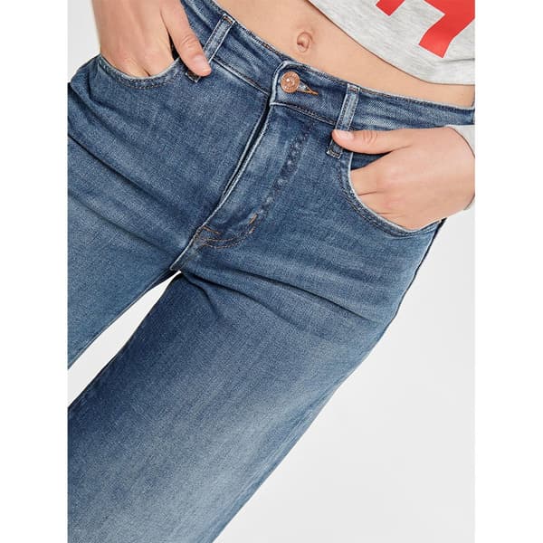 Only Jeans Med Hög Midja Madison Wide Cropped Blå 25 / 32 Kvinna