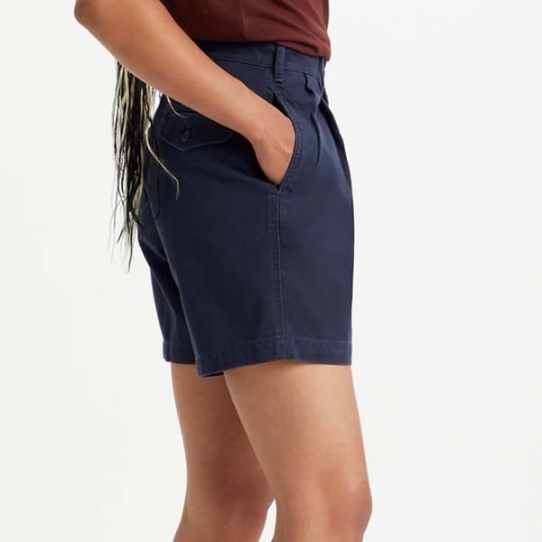 Dockers Shortsit Pleated Original Sininen 30 Nainen