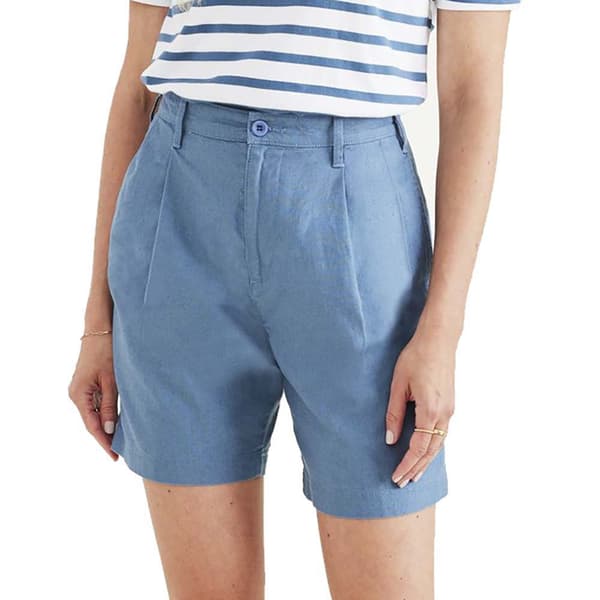 Dockers Shorts Pleated Original Blå 26 Kvinna