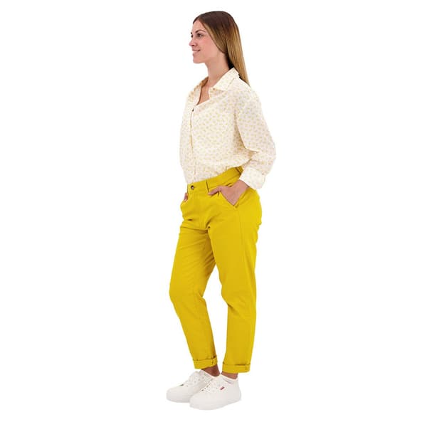 Dockers Chino Byxor Weekend Regular Slim Ankle Fit Gul 26 Kvinna