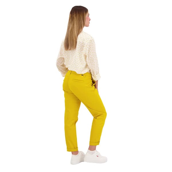 Dockers Chino Byxor Weekend Regular Slim Ankle Fit Gul 26 Kvinna