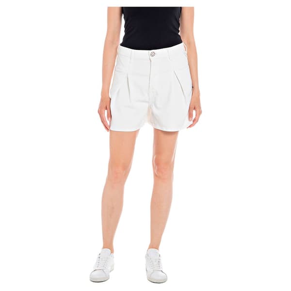 Replay Jeansshorts Wa498 .000.8415141 Vit 26 Kvinna
