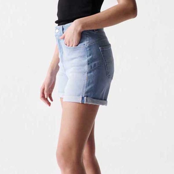 Salsa Jeans Shortsit Glamour Bleach Sininen 28 Nainen