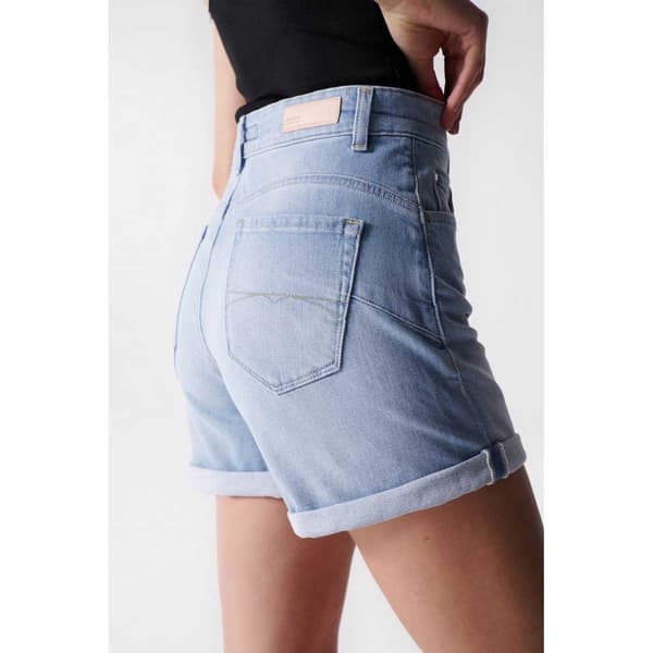 Salsa Jeans Shorts Glamour Bleach Blå 28 Kvinde