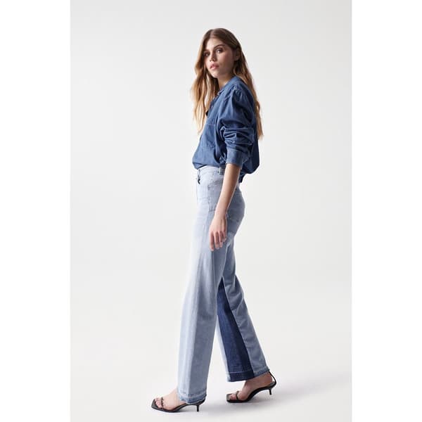 Salsa Jeans Jeans Glamour Cropped Straight Blå 28 / 32 Kvinna