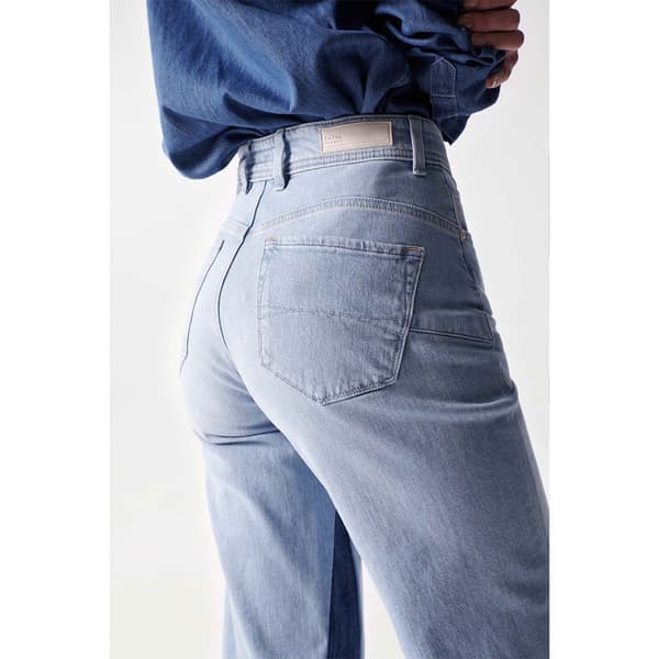 Salsa Jeans Jeans Glamour Cropped Straight Blå 28 / 32 Kvinna