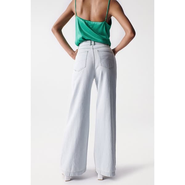 Salsa Jeans Korkeavyötäröiset Farkut Palazzo Sininen 26 / 32 Nainen